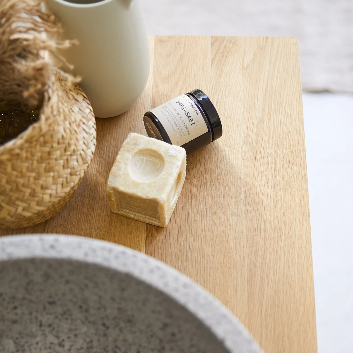 Soho - Meuble Sous Vasque En ChĂȘne Massif 85 Cm â Image 3