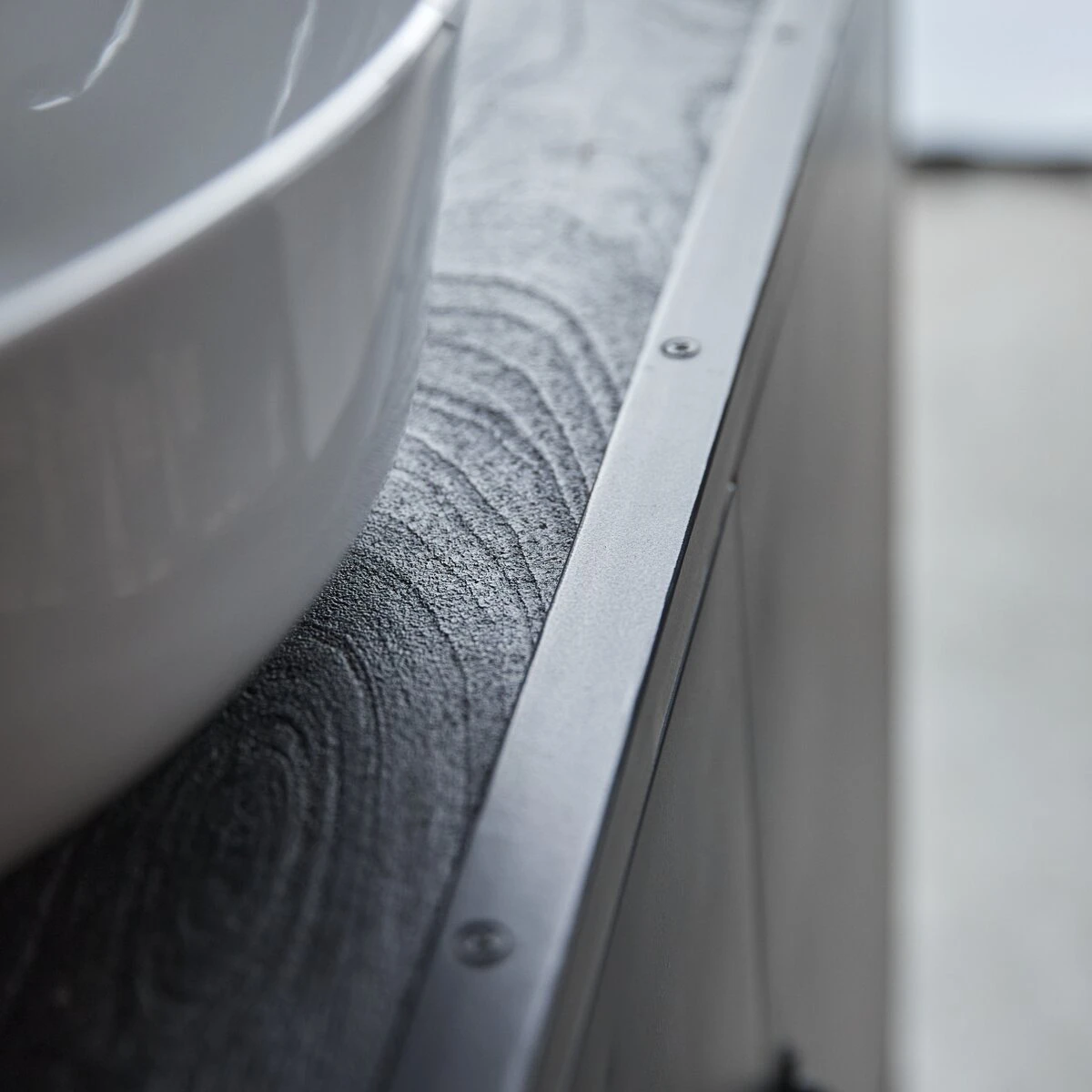 Arsène - Meuble Sous Vasque En Manguier Massif Et Métal 90 Cm – Image 3