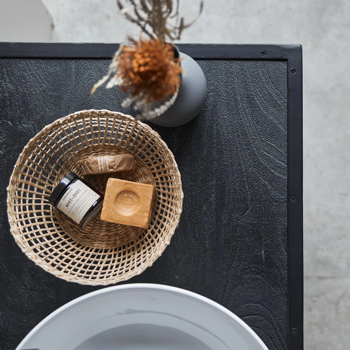 Arsène - Meuble Sous Vasque En Manguier Massif Et Métal 90 Cm – Image 6