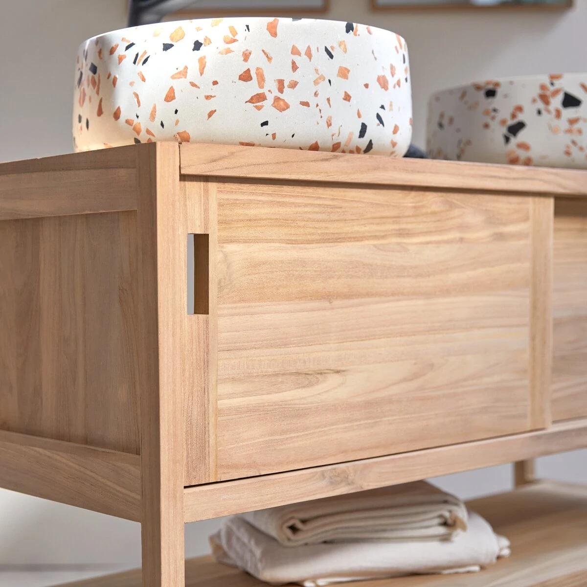 Arty - Meuble Sous Vasque En Teck Massif 120 Cm – Image 4