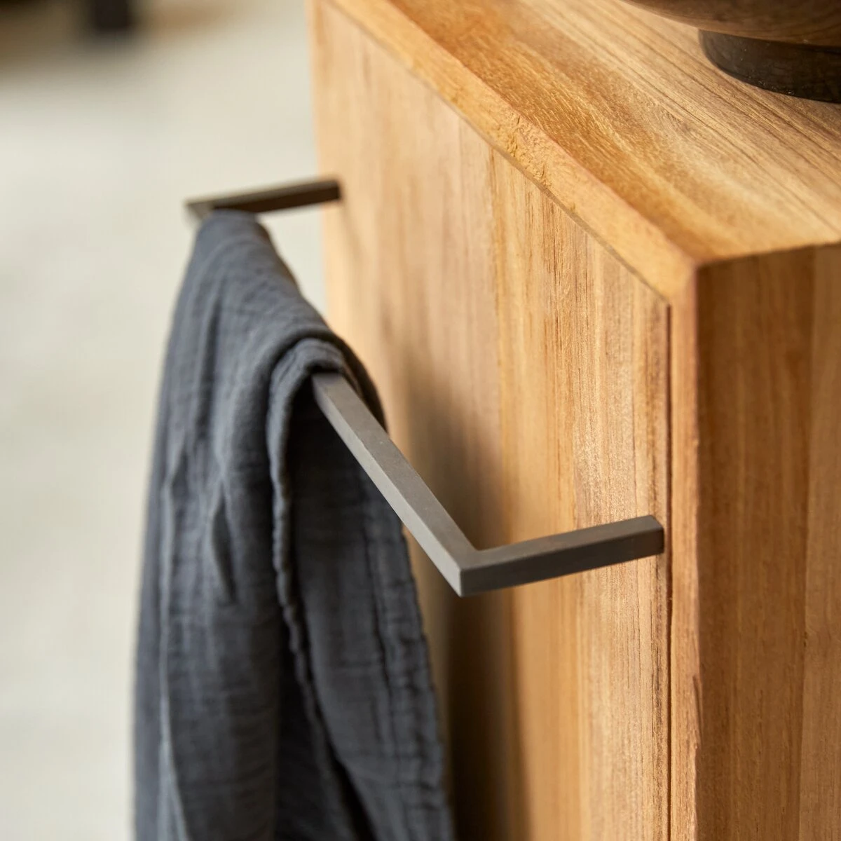 Stelle - Meuble Sous Vasque En Teck Massif Gauche – Image 4