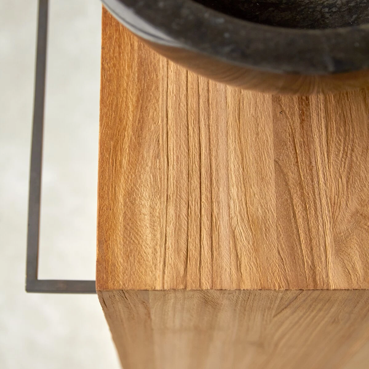 Stelle - Meuble Sous Vasque En Teck Massif Gauche – Image 6