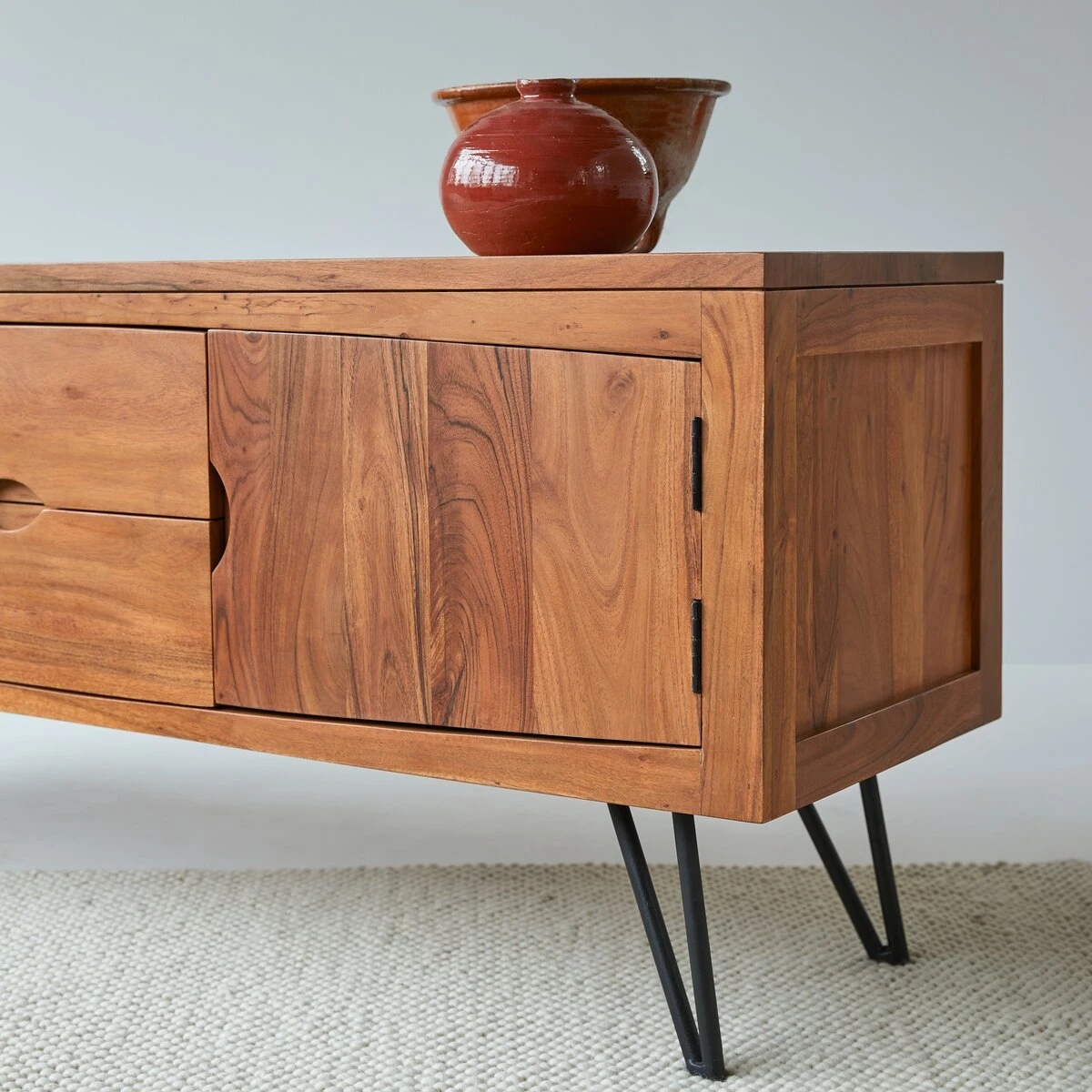 Bonnie - Meuble TV En Acacia Massif 150 Cm – Image 6