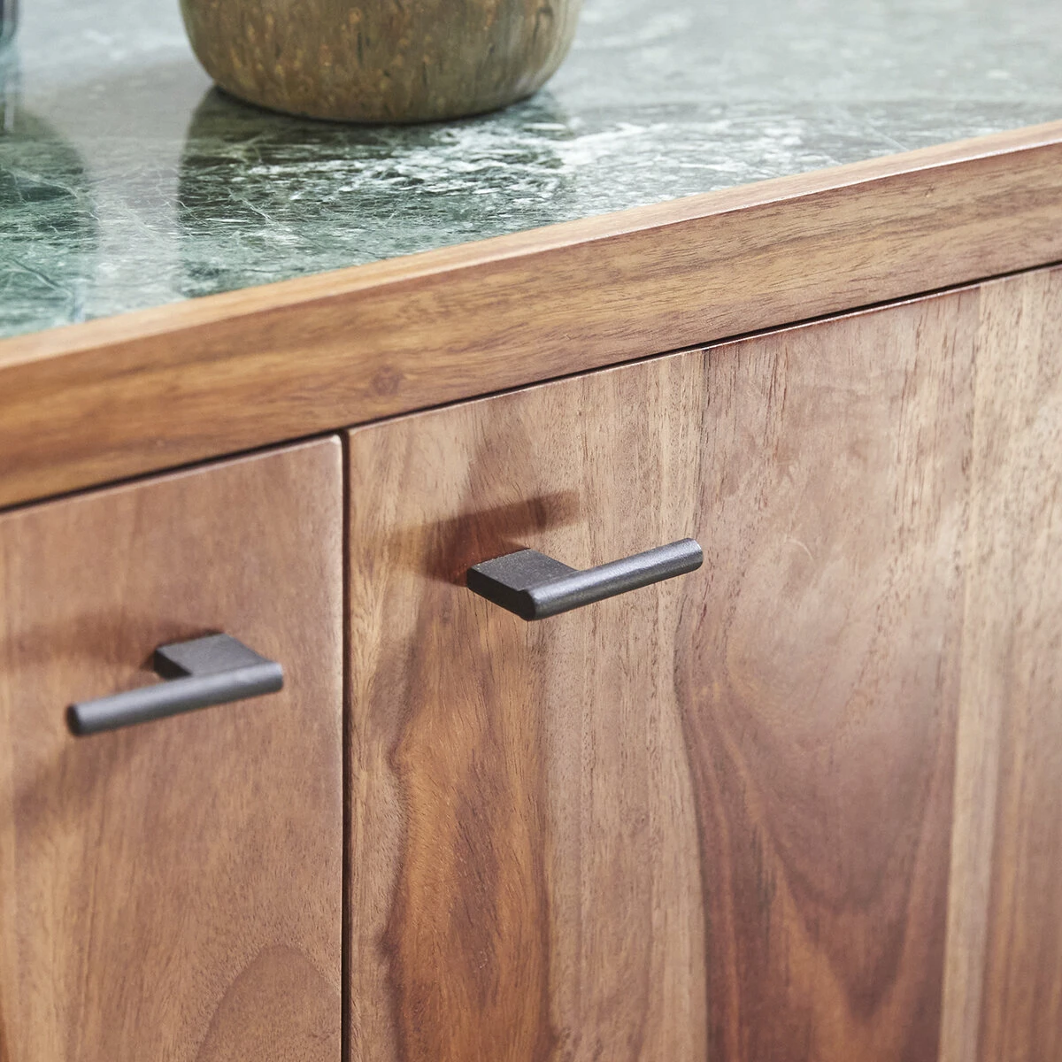 Jade - Meuble TV En Palissandre Massif Et Marbre 130 Cm – Image 3