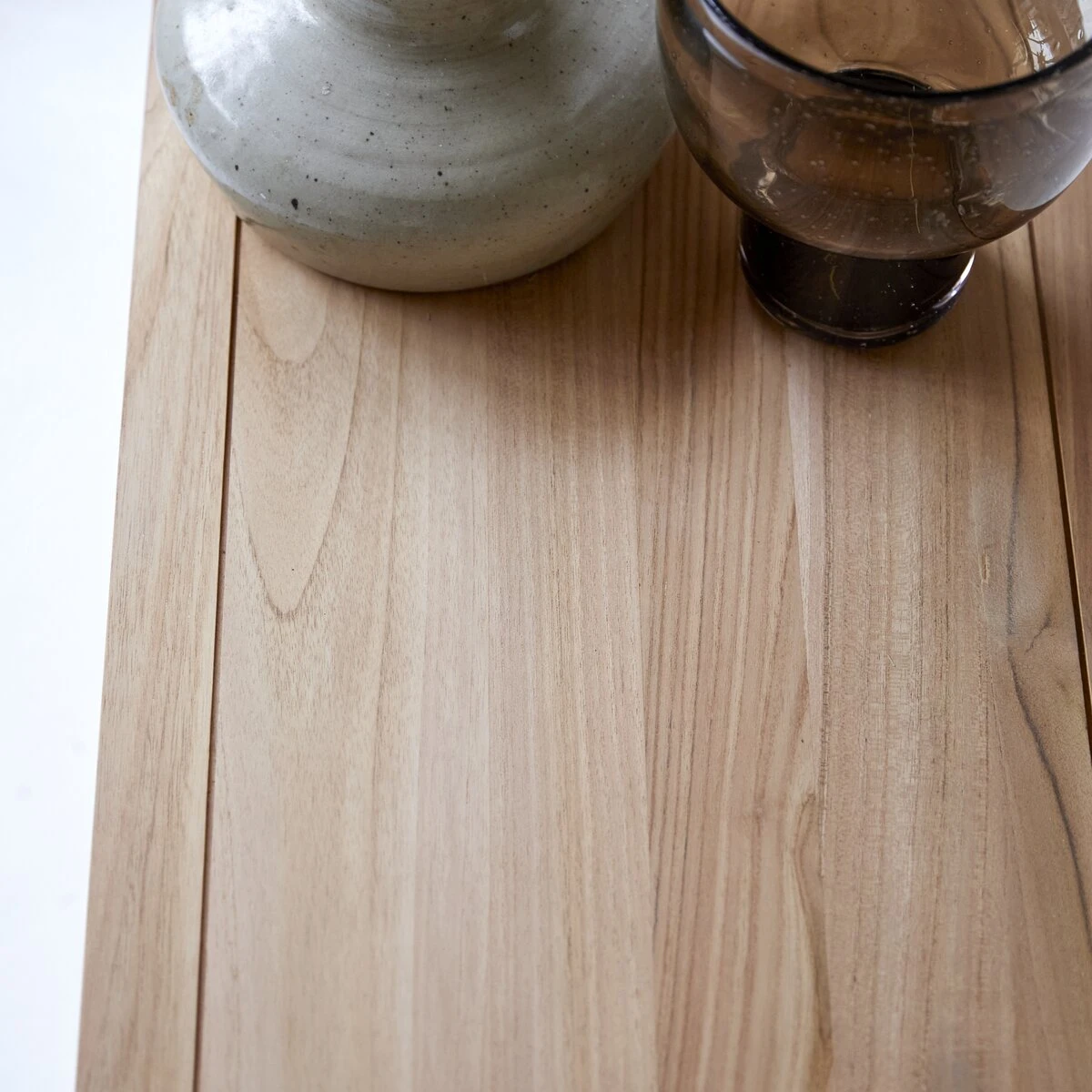 Anton - Meuble TV En Teck Massif 130 Cm – Image 3