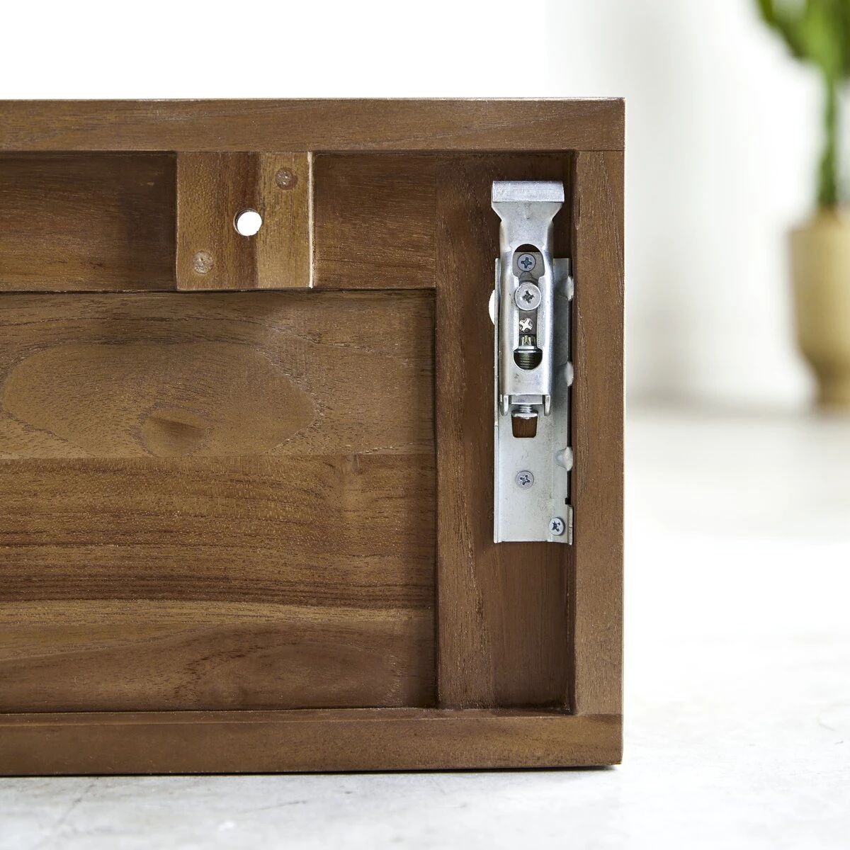 Circa - Meuble TV En Teck Massif 2 Tiroirs 110 Cm – Image 6