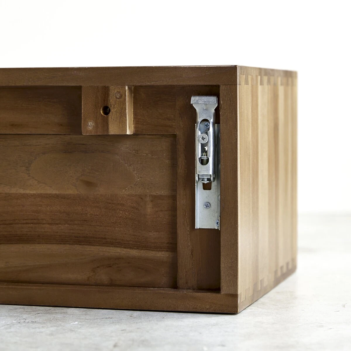 Circa - Meuble TV En Teck Massif 2 Tiroirs 110 Cm – Image 10