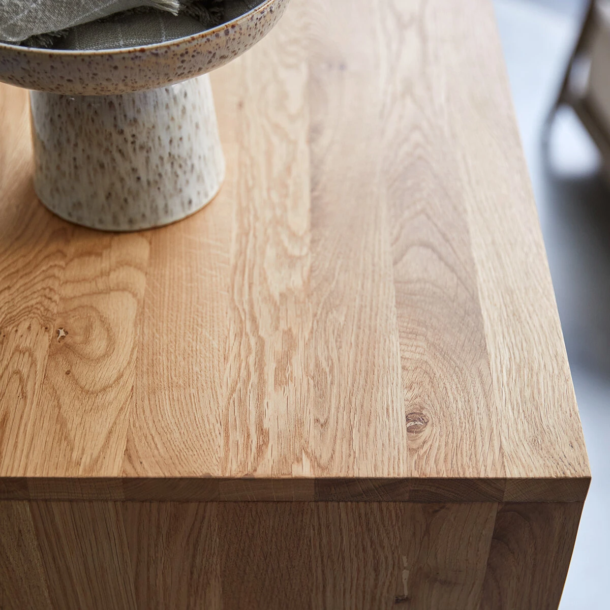 Miho - Bibliothèque Basse En Chêne Massif – Image 3