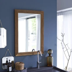 Karl - Miroir En Chêne Massif 70x50 Cm