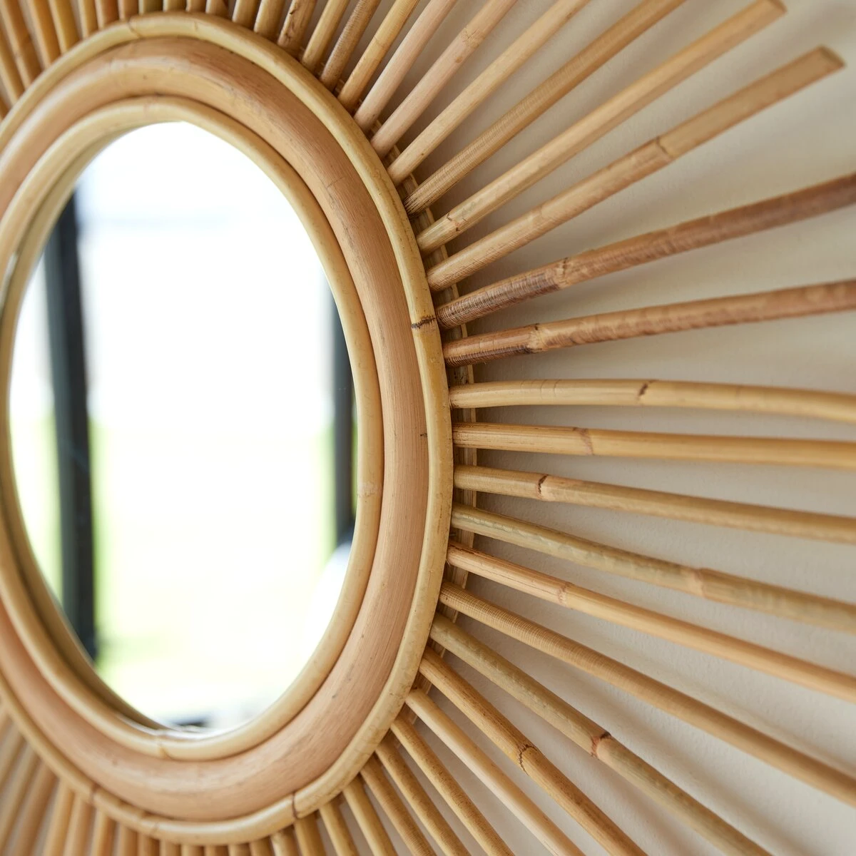 Isidore - Miroir En Rotin Naturel 80 Cm – Image 3