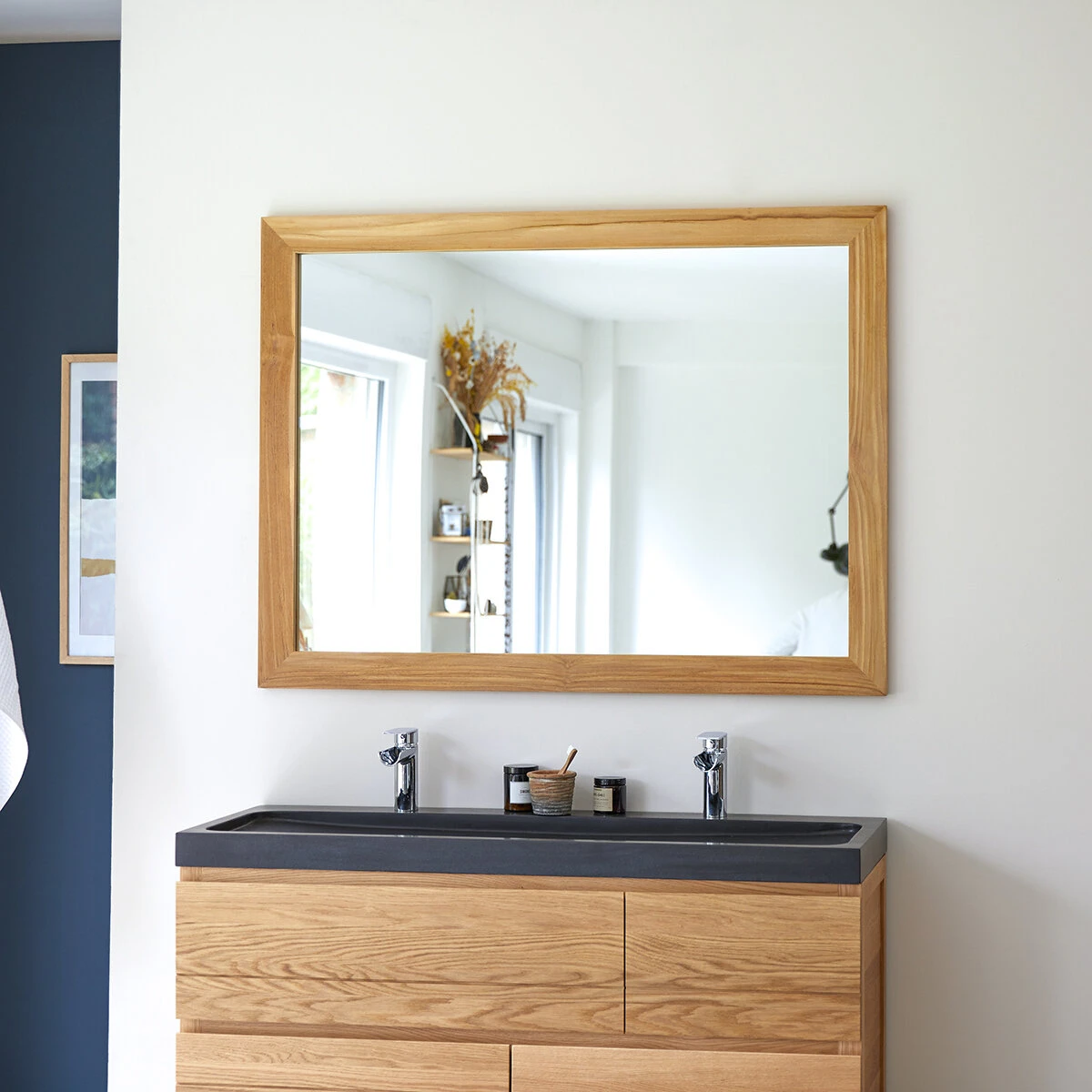 Tona - Miroir En Teck 120x90 Cm – Image 3