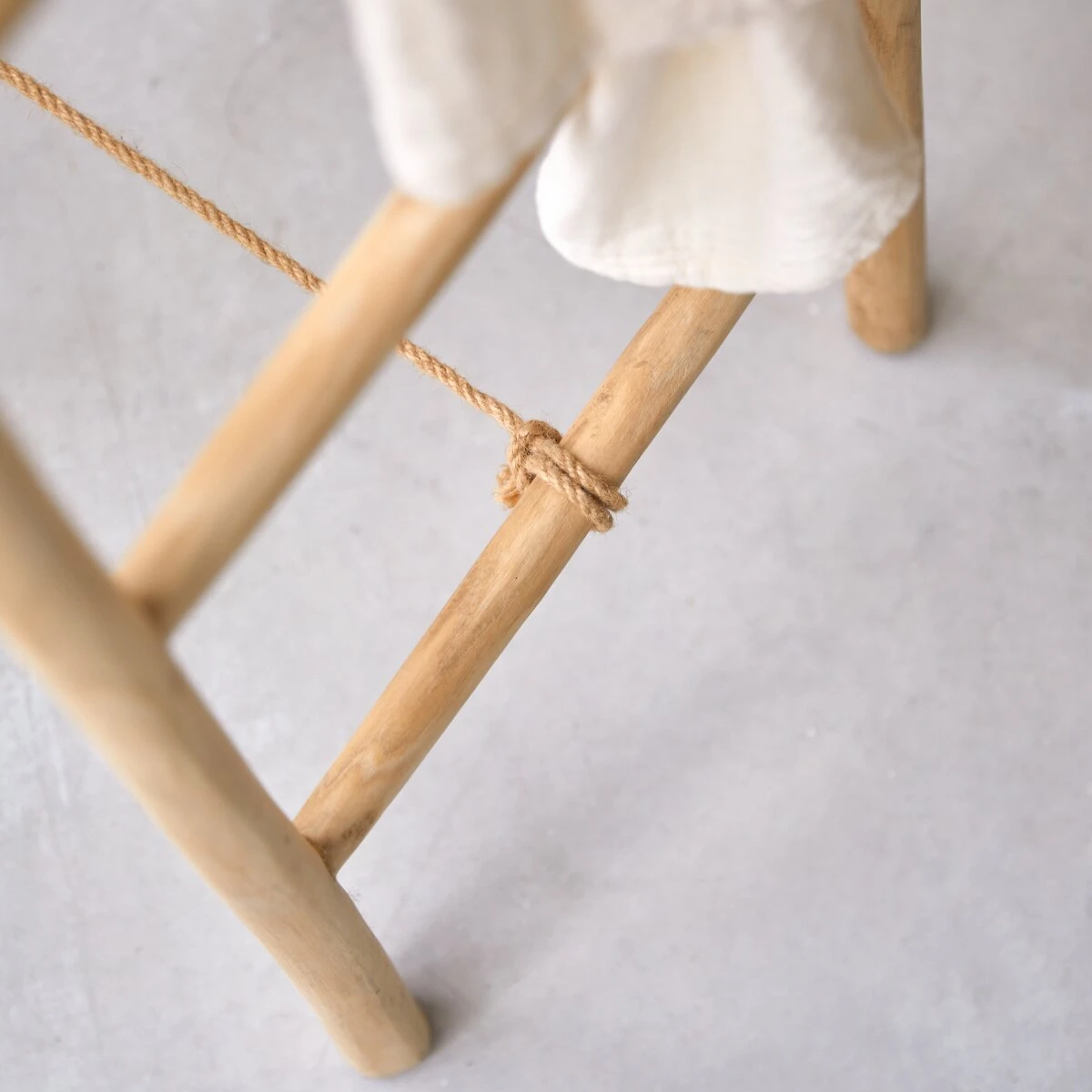 Kilim - Porte Serviette Double En Teck Massif – Image 4