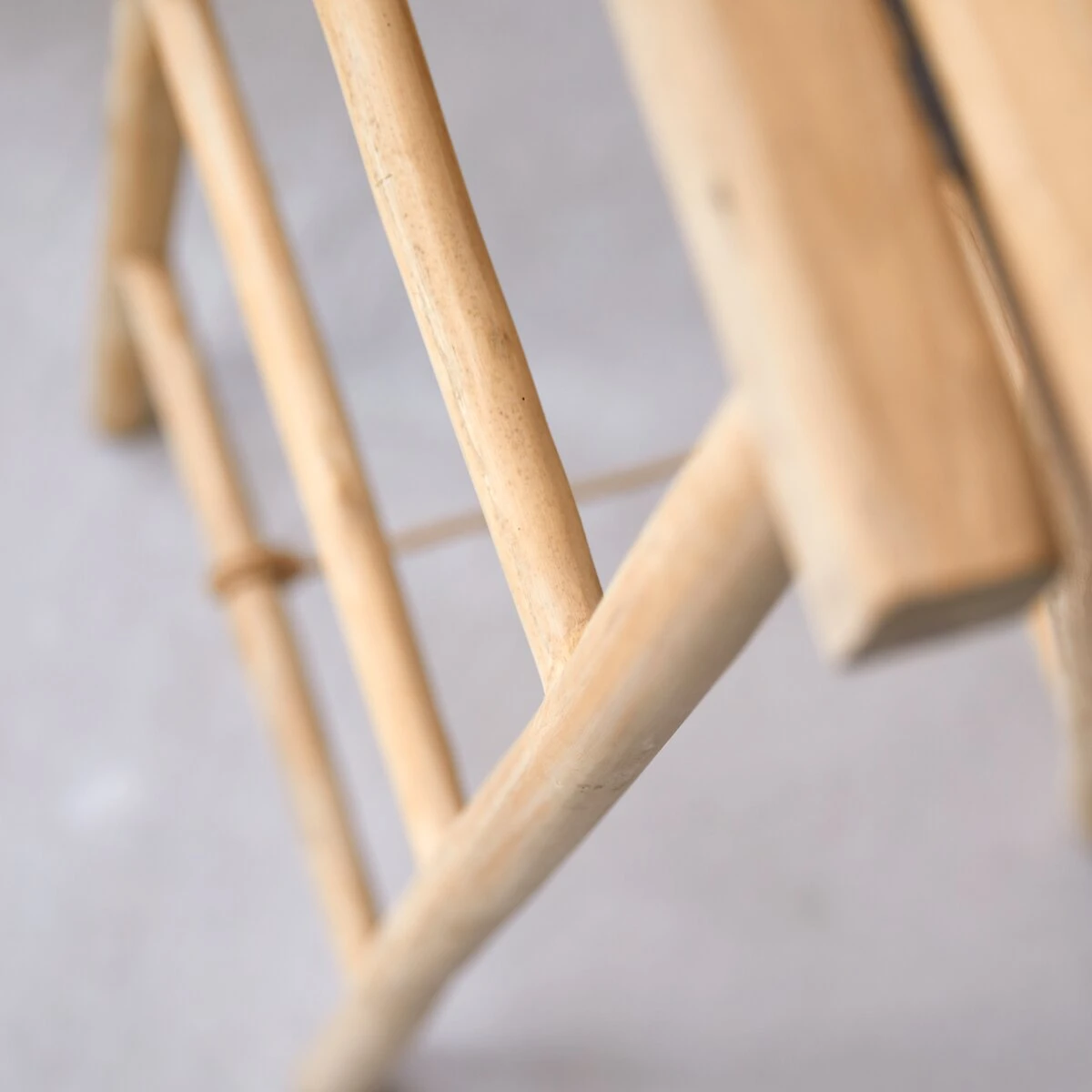 Kilim - Porte Serviette Double En Teck Massif – Image 5