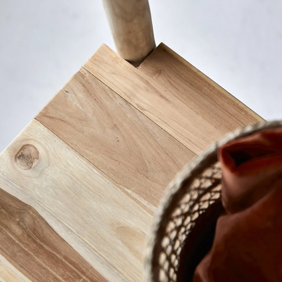 Kilim - Porte Serviette En Teck Massif – Image 3