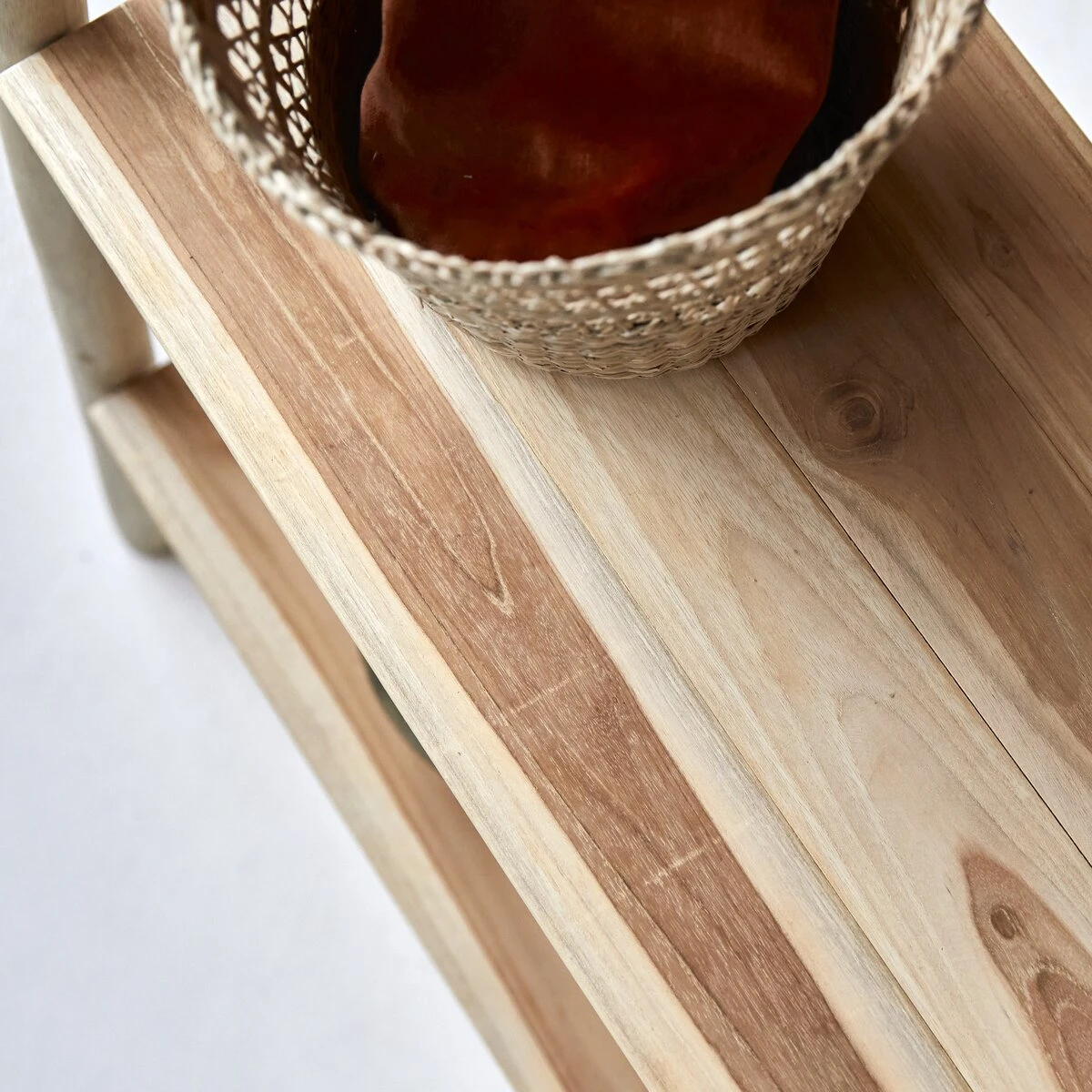 Kilim - Porte Serviette En Teck Massif – Image 8