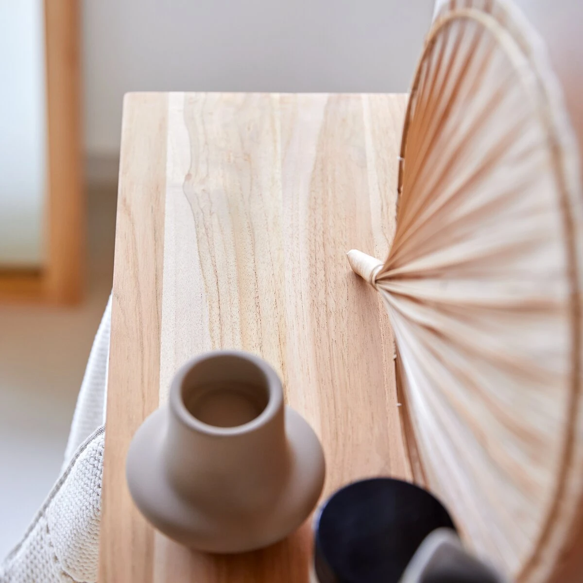 Ugo - Porte Serviette Mural En Teck Massif 60 Cm – Image 5