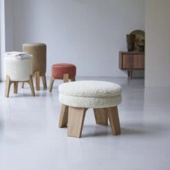 Mattak - Pouf Himalaya En Chêne Massif