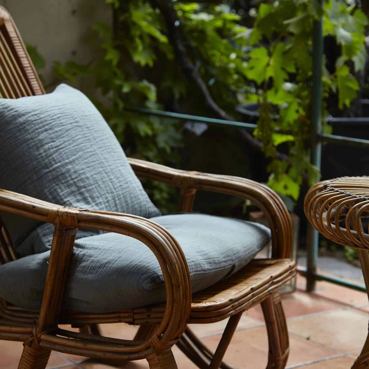 Punto - Housse De Coussin En Coton 45x45 Cm, Deep Forest