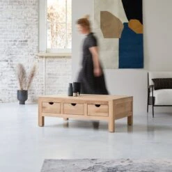 Oliver - Table Basse En Chêne Massif