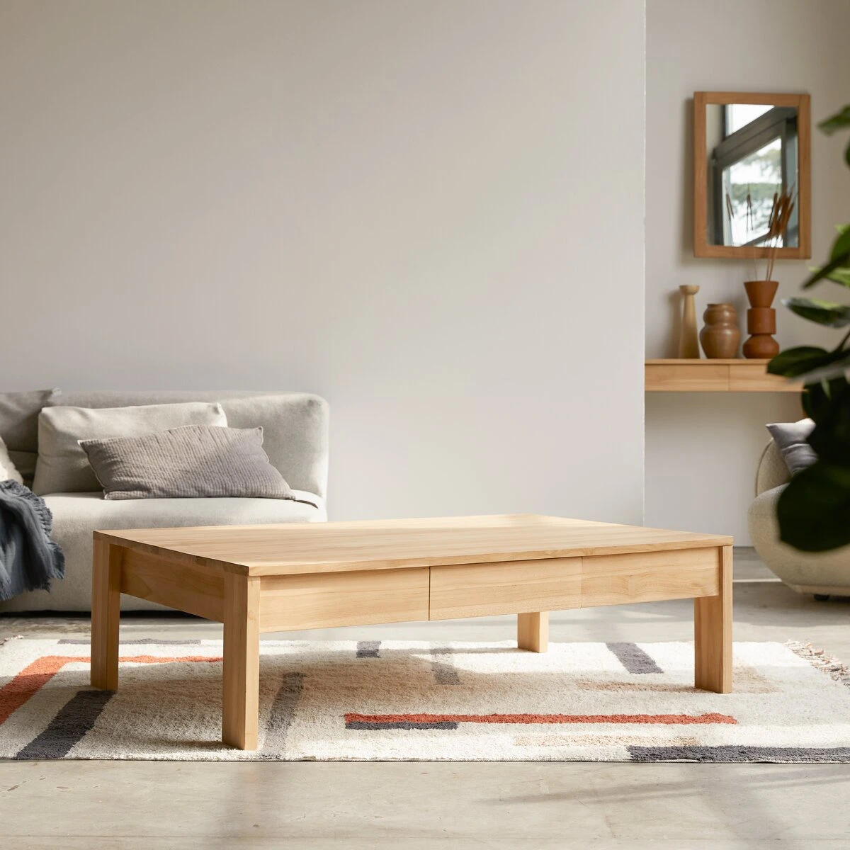 Eden - Table Basse En Teck Massif – Image 4