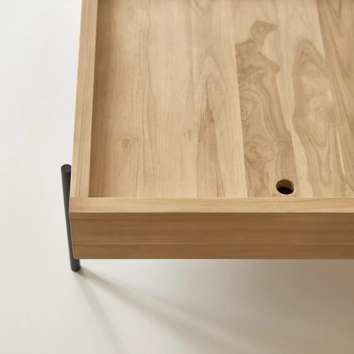 Honorine - Table Basse Rangement En Teck Massif – Image 3