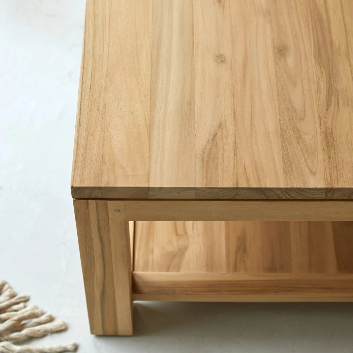 Eve - Table Basse Rectangulaire En Teck Massif – Image 3