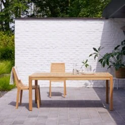 Teo - Table De Jardin En Teck Massif 6/8 Pers.