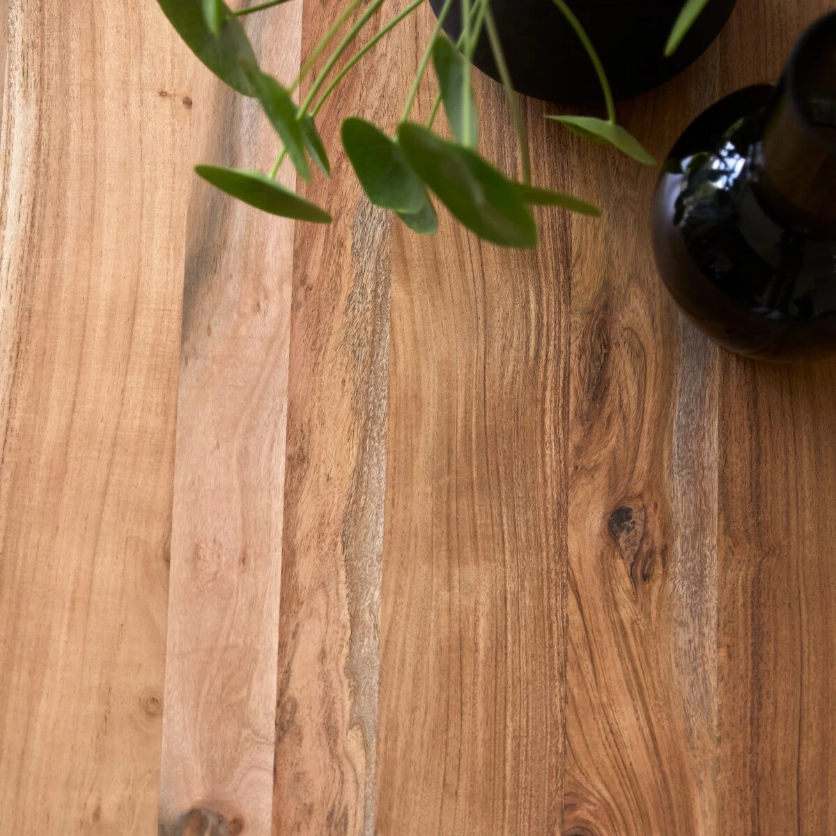 Temis - Table En Acacia Massif Et Métal 6/8 Pers. – Image 3