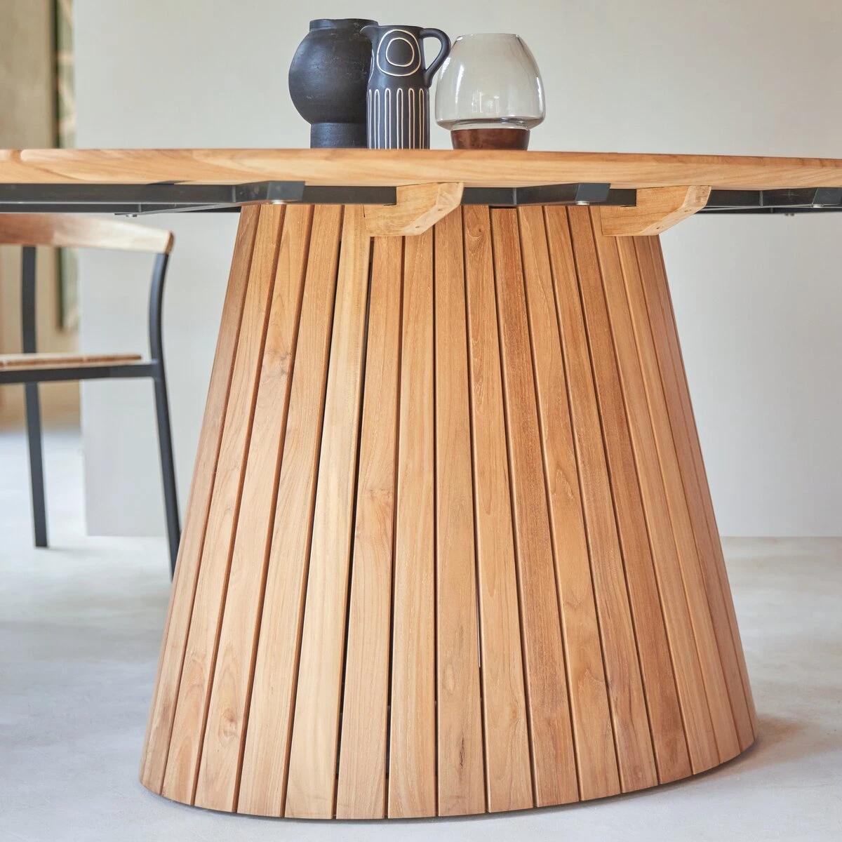 Paloma - Table Ronde En Teck Massif 6 Pers. – Image 7