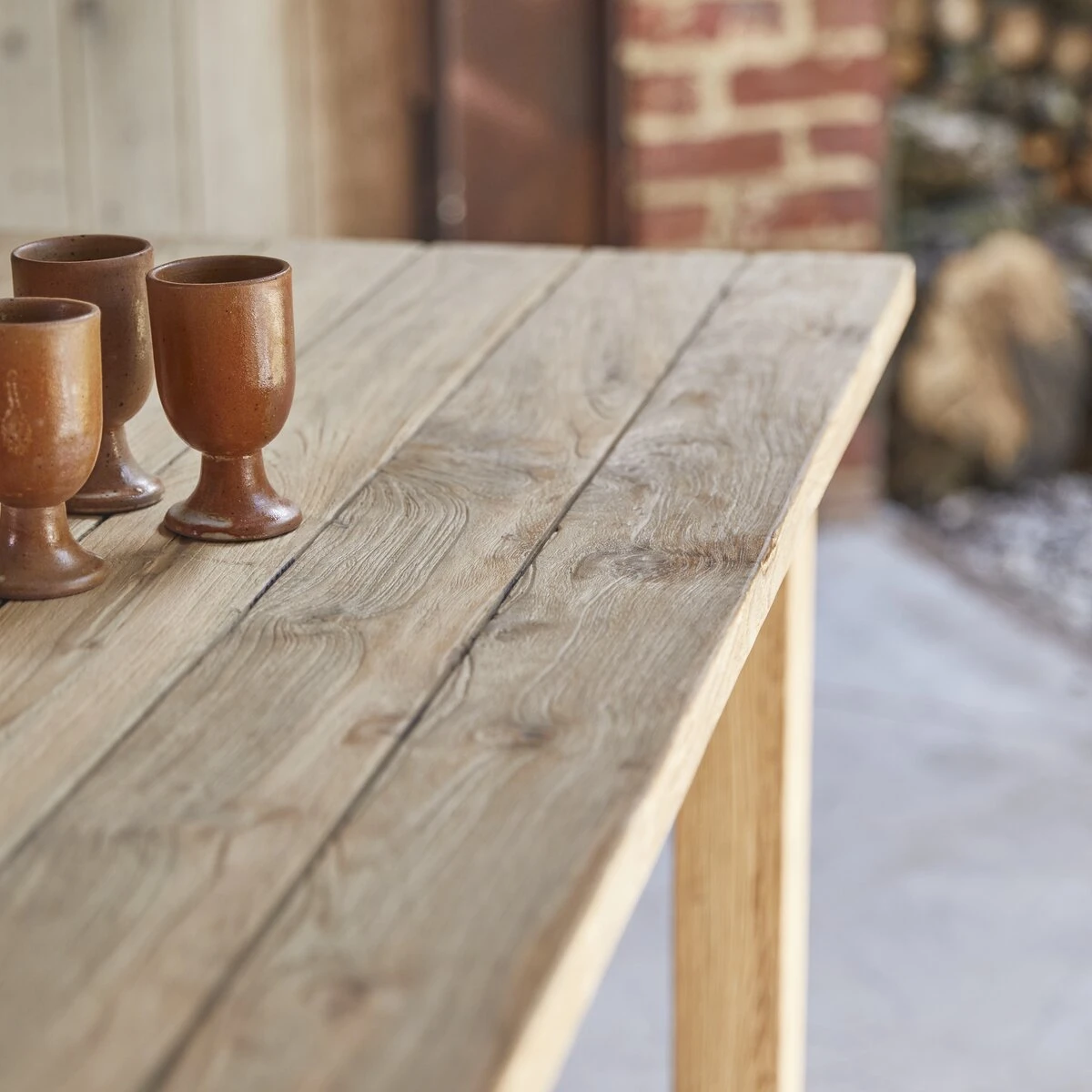 Teresa - Table De Jardin En Teck Massif Recyclé 6-8 Pers – Image 4