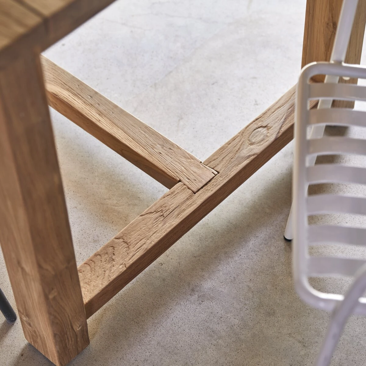 Teresa - Table De Jardin En Teck Massif Recyclé 6-8 Pers – Image 5