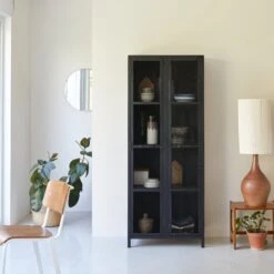 Cléo - Vaisselier Grillagé En Métal